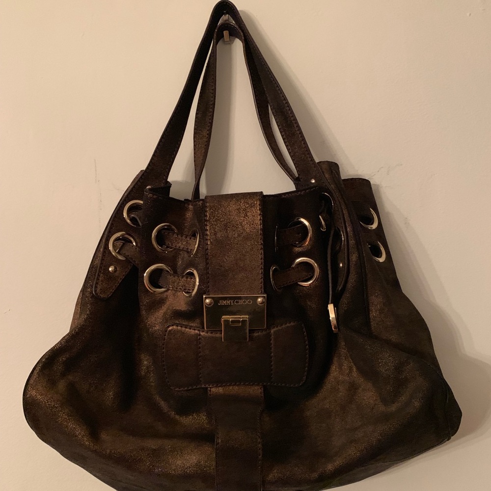 JIMMY CHOO "Ramona"  Metallic Bag